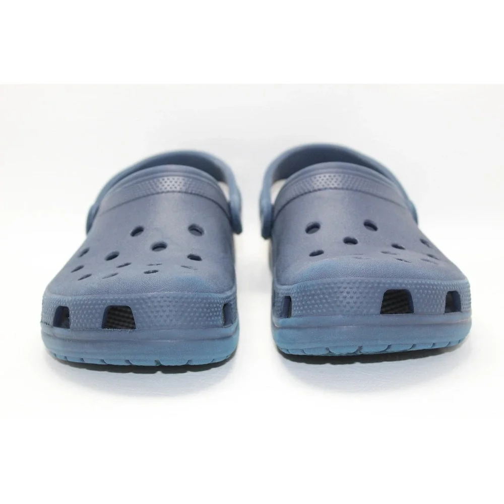 Crocs Classic Clogs Navy Blue Mens 8 Womens 10 Slip On Comfort Shoes 10001-410